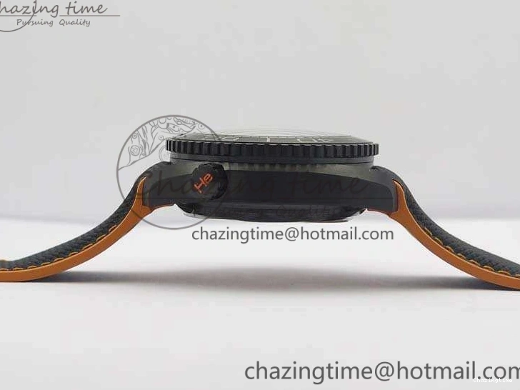 0120 Planet Ocean Master Chronometer Chrono DLC OM 1:1 Best Edition Black Dial On Nylon Strap A Chic 8103